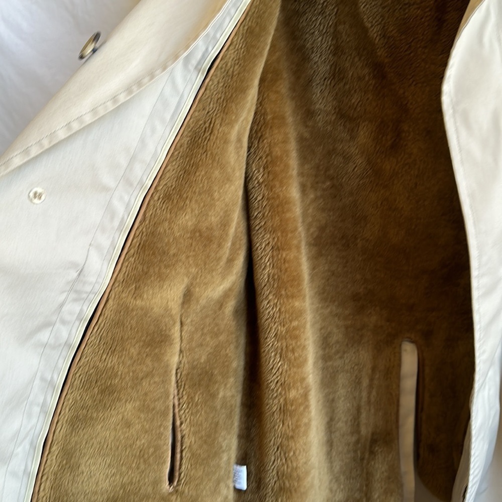 London Fog vintage classic beige coat with zip-in cold weather liner, 42 Reg - Picture 7 of 9